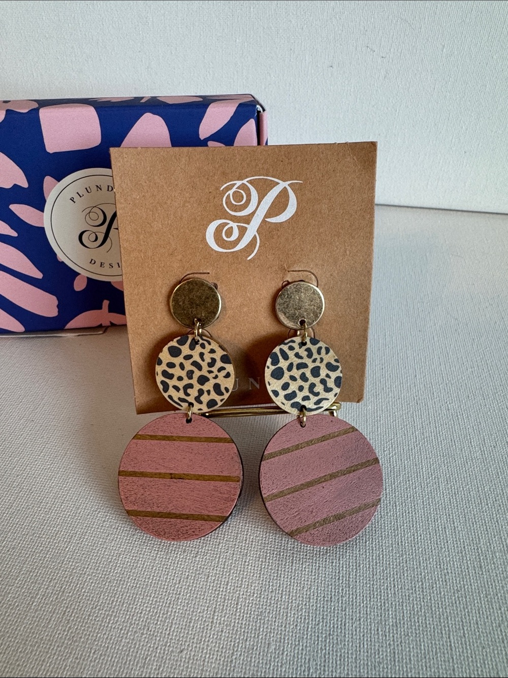 Plunder Ayana Leopard Dangle Earrings - Picture 1 of 1